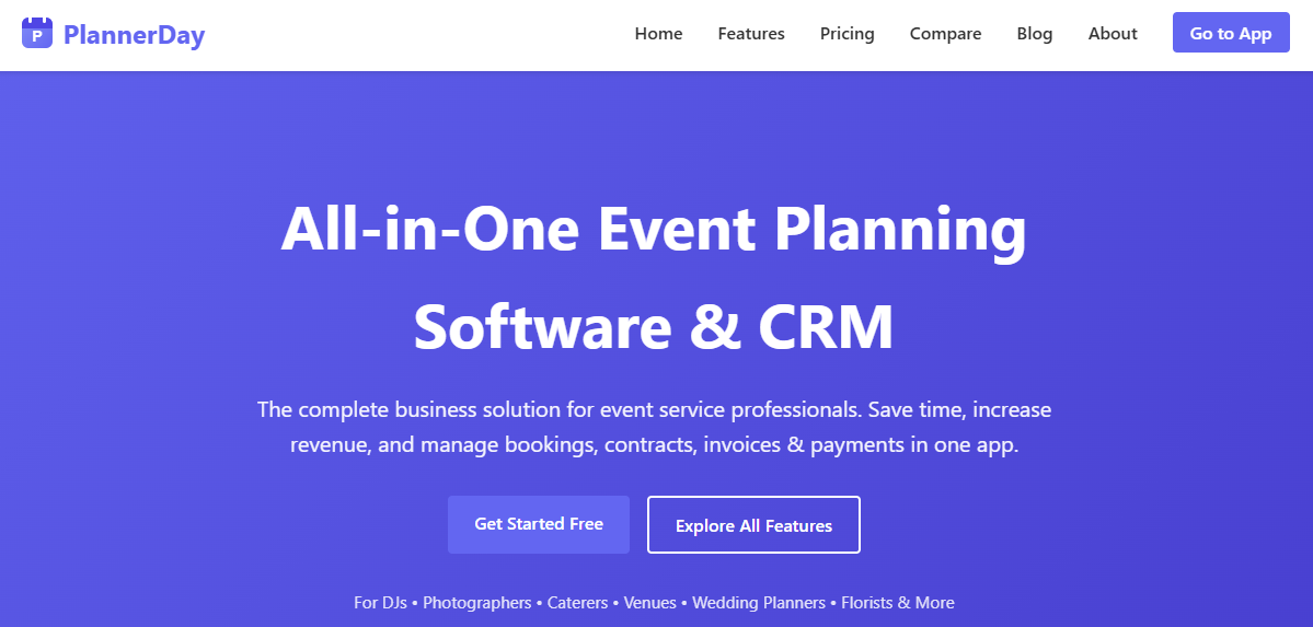 Welcome to PlannerDay - Your Complete Wedding & Event Planning Platform